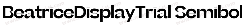 BeatriceDisplayTrial SemiboldItalic字体转换